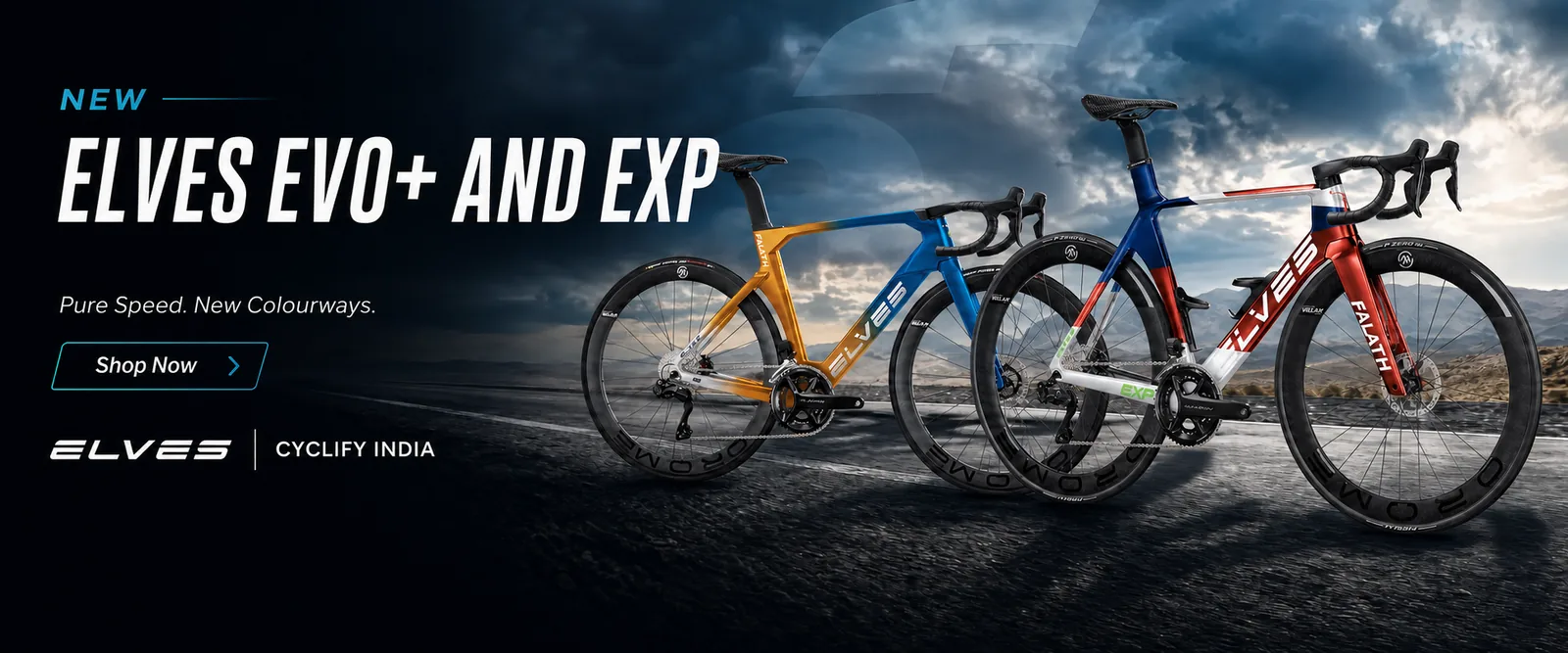ELVES EVO Plus and EXP road bikes