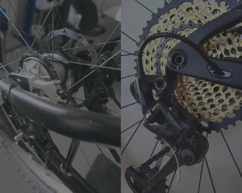 A gear vs gearless cycle's drivetrain 