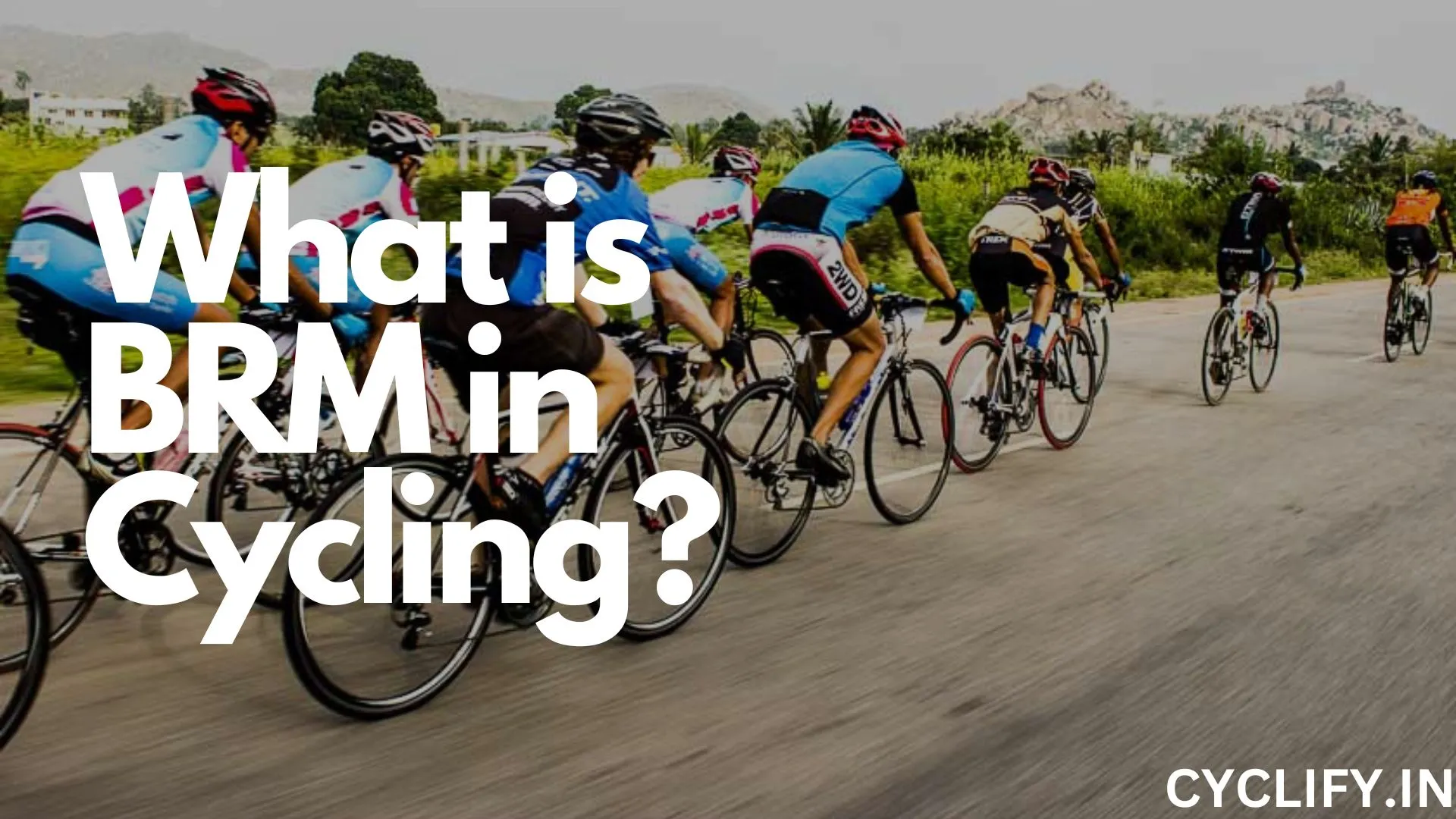 What is BRM in cycling - bunch of cyclist riding together at an race.