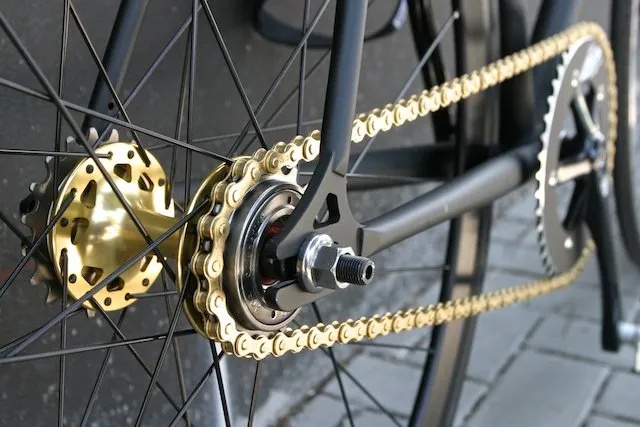 A bike cassette of a Free Wheel Bicycle.