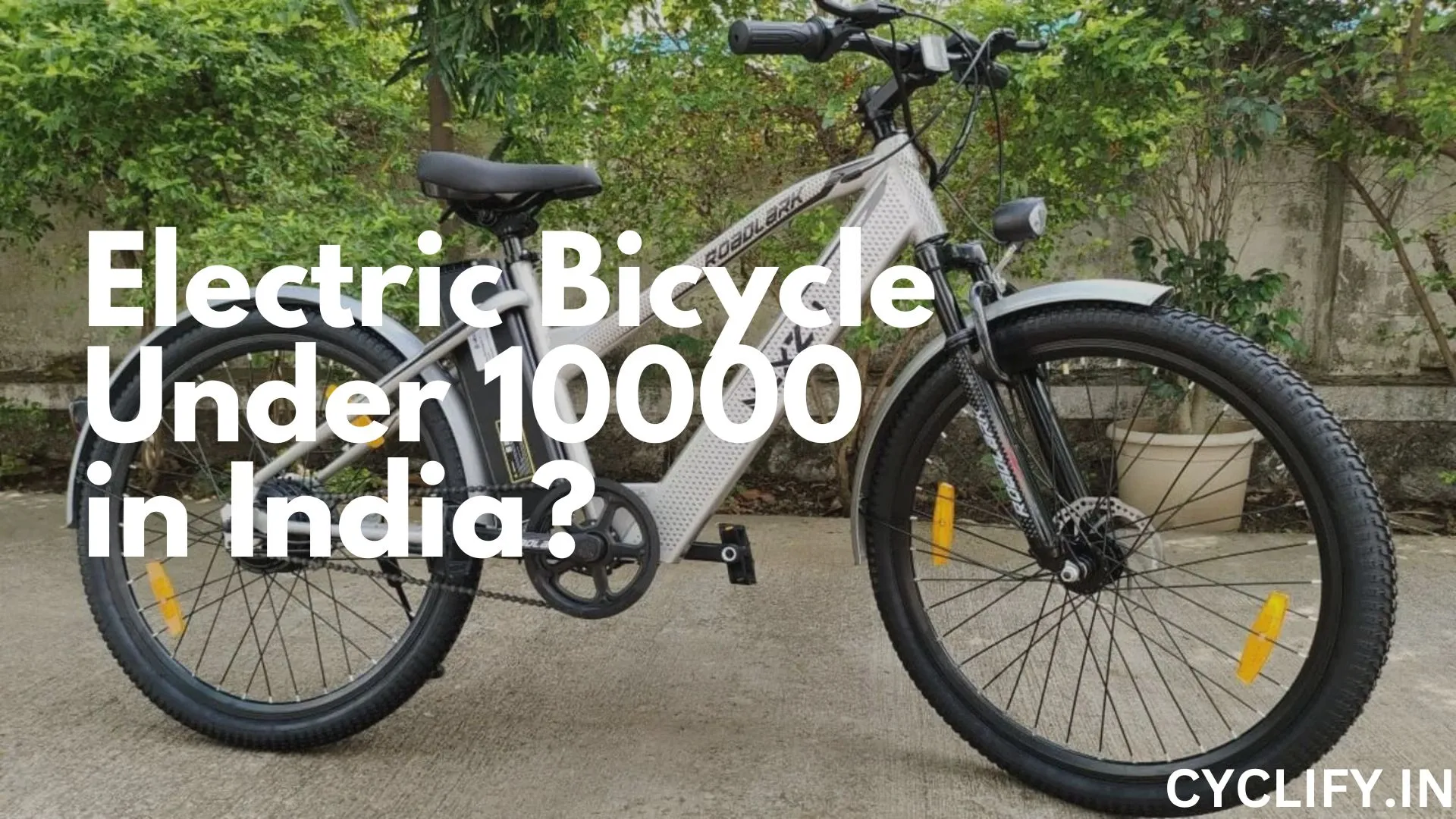 Electric bicycle under 10000 in India - A Gray NEXZU E-bike.