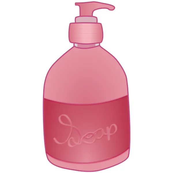 Illustration of Liquid Soap Bottle.