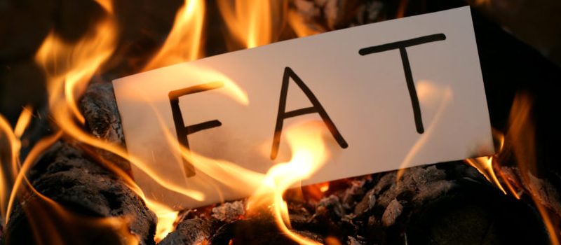 Image depicting burning of FAT written on a paper.