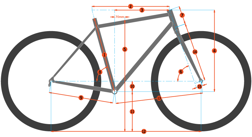 A Cycle Frame Measurements