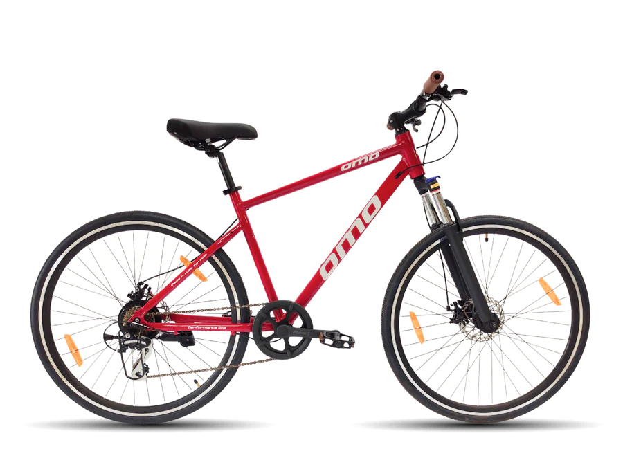 Omobikes Ladakh X7 in red colour